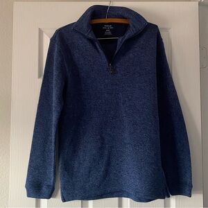 Haggar Men's Navy Zip-Up Sweater